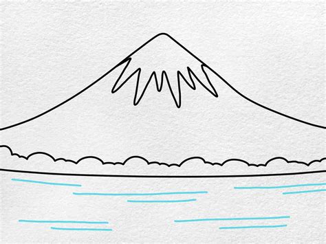 How to Draw Mount Fuji - HelloArtsy