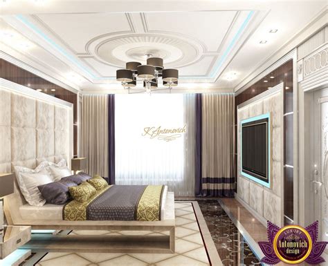 Gorgeous bedroom interior in luxury villa project