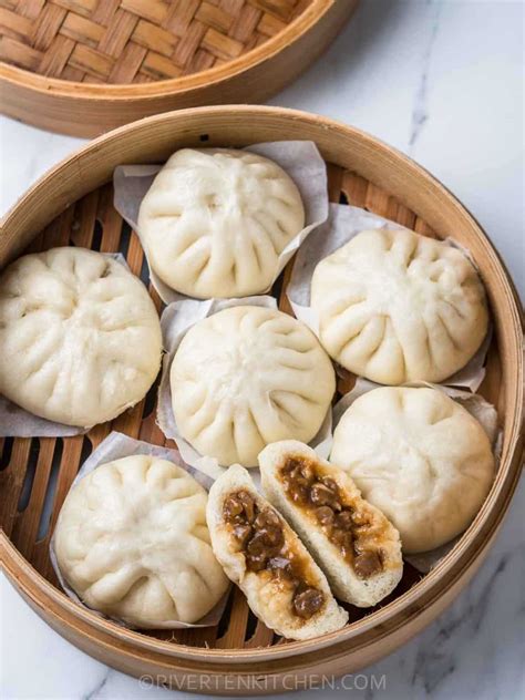 Siopao Asado (Steamed BBQ Pork Buns) - Riverten Kitchen