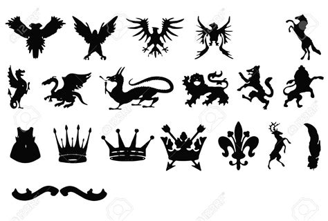 Traditional Dragon And Crown Icon Royalty Free Cliparts, Vectors, And ...