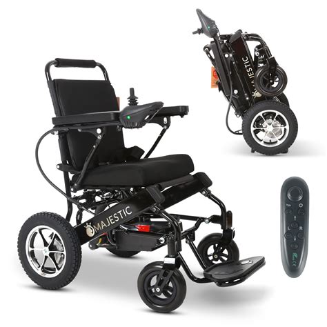 2021 New Remote Control Foldable Electric Wheelchair Mobility Aid Lightweight Motorized Power ...