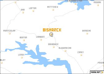 Bismarck (United States - USA) map - nona.net