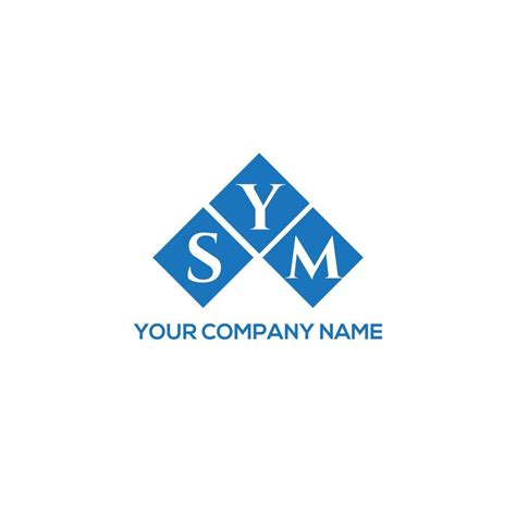 SYM letter logo design on white background. SYM creative initials letter logo concept. SYM ...