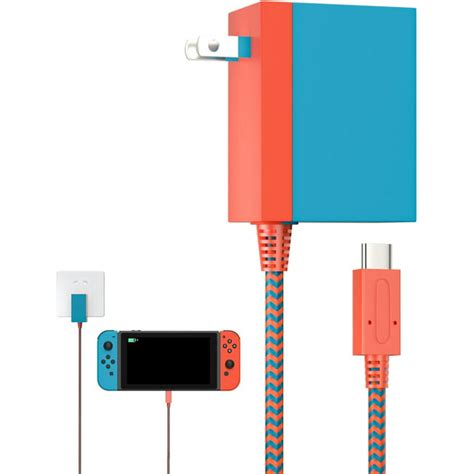 Switch Charger AC Adapter Power Cord Portable Power Supply Accessories for Nintendo Switch ...