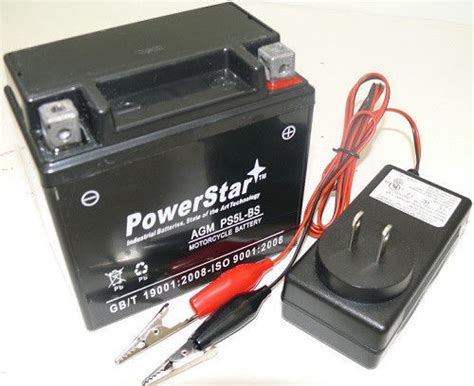 NEW YTX5L-BS YTX5LBS AKA CTX5L-BS Motorcycle Battery + Charger