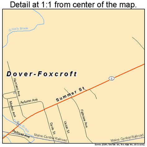 Dover-Foxcroft Maine Street Map 2318230