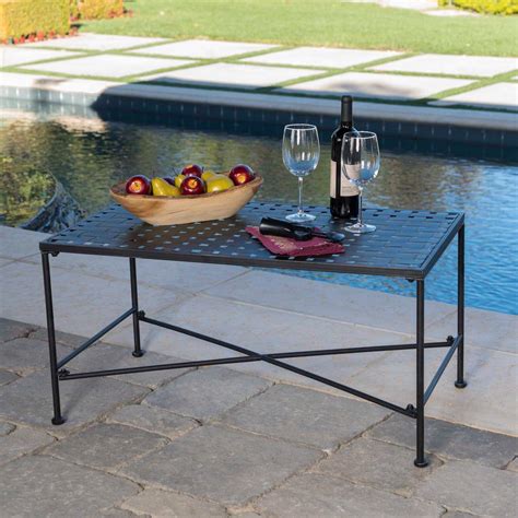 Rectangle - Black - Outdoor Coffee Tables - Patio Tables - The Home Depot