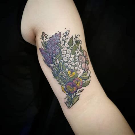 Top 50 Best Lavender Tattoos - [2021 Inspiration Guide]