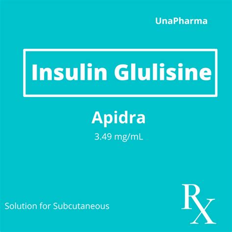 APIDRA Solostar Insulin Glulisine 3.49mg / mL (100units / mL) Solution for SC Injection 10mL ...