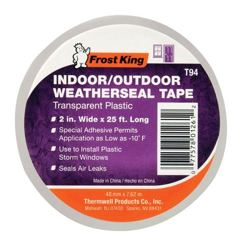 Shop Frost King Clear Plastic Weather Stripping Tape for Windows 25' L ...