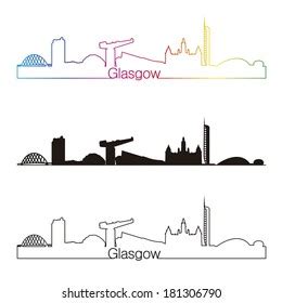 328 Glasgow Skyline Silhouette Images, Stock Photos & Vectors ...