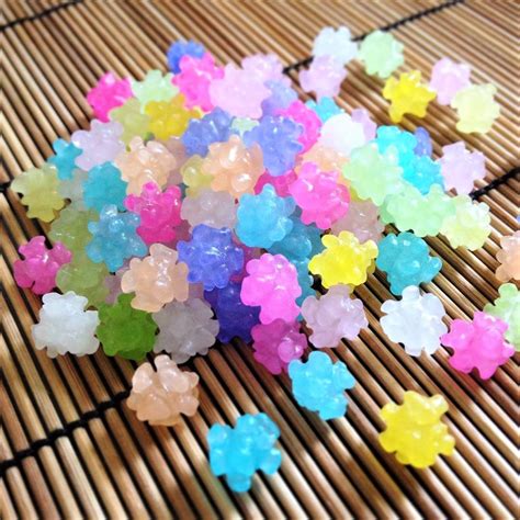 ⭐️ These cute and colorful star-like candies are known as "konpeito". 💜 Konpeito are traditional ...