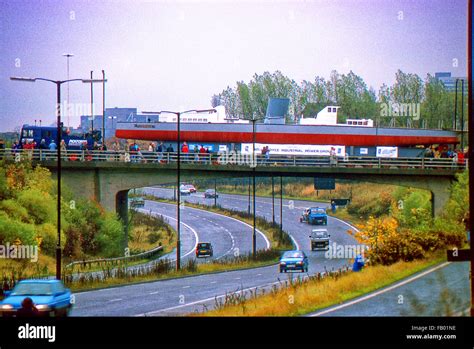 Parsons Turbinia move to Discovery Museum 1995 Stock Photo - Alamy