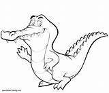 Cartoon Crocodiles Coloring Pages Line Drawing  Free Printable sketch template