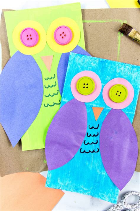 How to Make an Owl Paper Bag Puppet • Kids Activities Blog