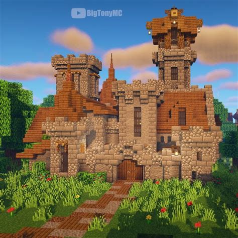 A little castle! (With Tutorial) | Minecraft castle, Minecraft cottage, Minecraft castle designs