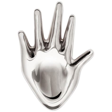 AGMES Sterling Silver Large Hand Dalí Brooch For Sale at 1stDibs