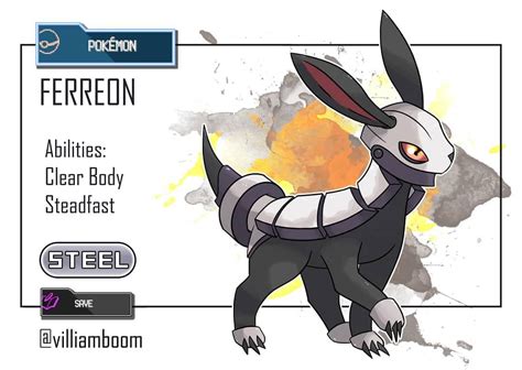 Steel eeveelution!! Ferreon!!! #artwork #pokemon #fakemon #pokemongo # ...