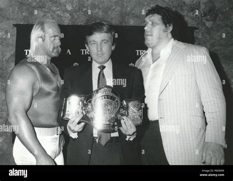 Hulk hogan donald trump andre the giant hi-res stock photography and ...