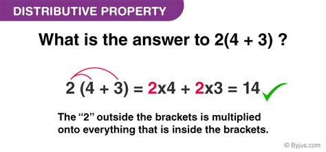 Distributive Property of Multiplication and Division - Definition & Solved Examples