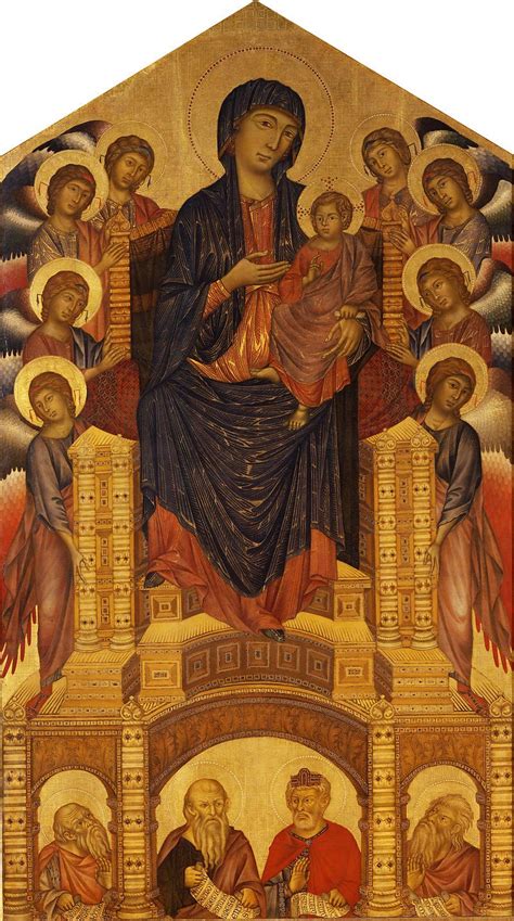 Cimabue - Maestà di Santa Trinita, 1280–1285, Uffizi Gallery, Florence. Rene Magritte ...