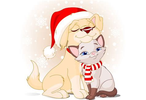 Dog and Cat Christmas Clip Art | Clip Art of Dogs