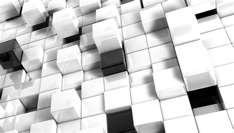 White Blocks Wallpaper