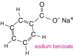 Draw the Lewis structure for sodium benzoate. | Homework.Study.com