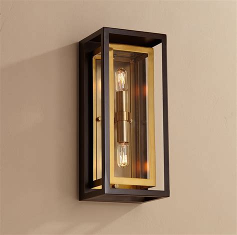 Bronze Outdoor Wall Sconce Modern : Uhp1060 Contemporary Outdoor Wall Light 14 H X 5 W Olde ...