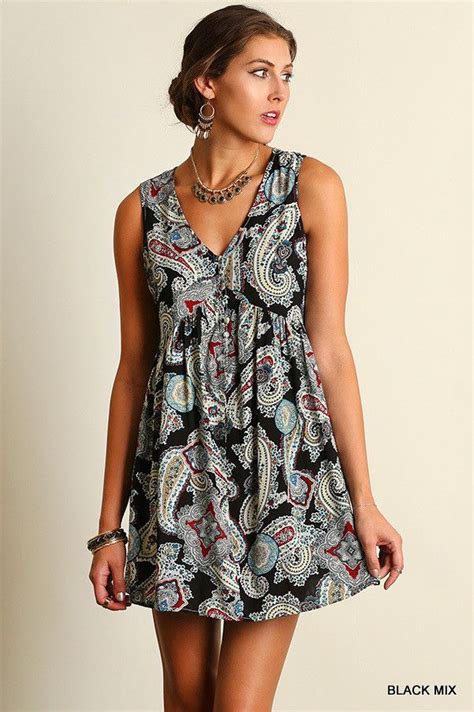 Boho Print Dress - Black Mix | Boho print dress, Boho dress, Online clothing boutiques