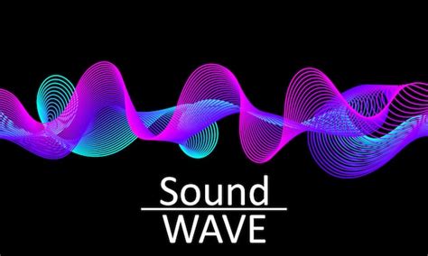 Premium Vector | Sound wave. abstract 3d shape. flow