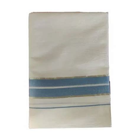 White Regular Wear Men Traditional Border Cotton Dhoti, Size: Medium at Rs 500/piece in Salem