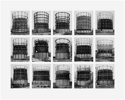 From the series Typologies image VII Gas Tanks by Bernd and Hilla Becher on artnet