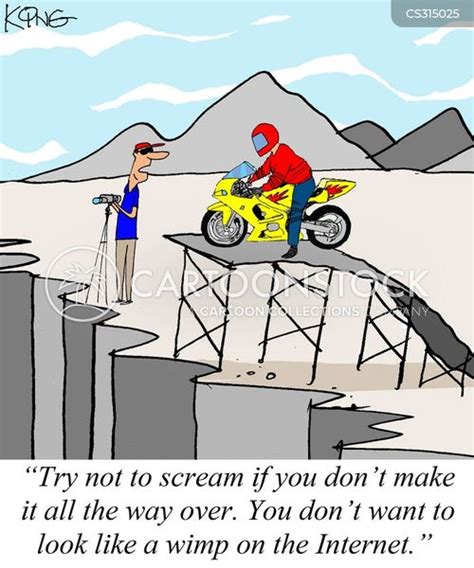 Bike Stunt Cartoons and Comics - funny pictures from CartoonStock