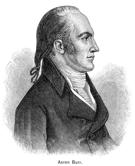 Aaron Burr (1756-1836). /Namerican Political Leader. Wood Engraving ...