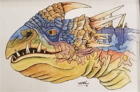 Watercolor Painting of Deadly Nadder Stormfly From How to Train Your Dragon - Etsy