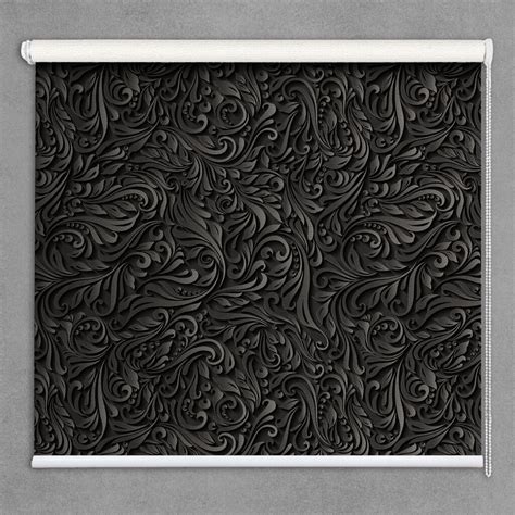 Artisan Black Patterned Roller Blinds - Magic Decor