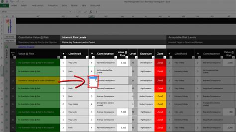 Risk Template in Excel Training • Overview: Risk Register Tab | Excel ...