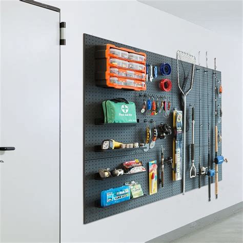 Pinnacle 900 x 450mm Matte Black Metal Pegboard | Bunnings Warehouse | Metal pegboard, Pegboard ...