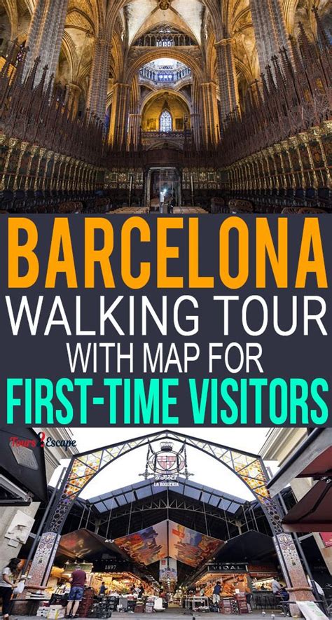 Barcelona Walking Tour with Map for first-time visitors | Walking tour ...