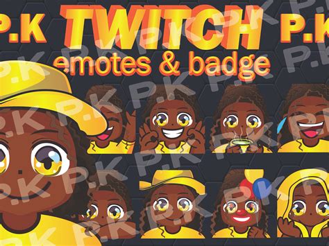 twitch black girls custom emotes by pkgraphicart on Dribbble