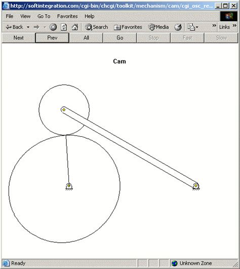 Interactive Cam Mechanism Design - Oscillating Follower