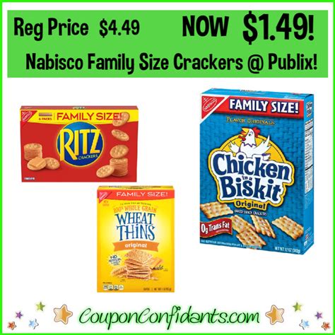 Nabisco Crackers Family Size $1.49 at Publix! ⋆ Coupon Confidants