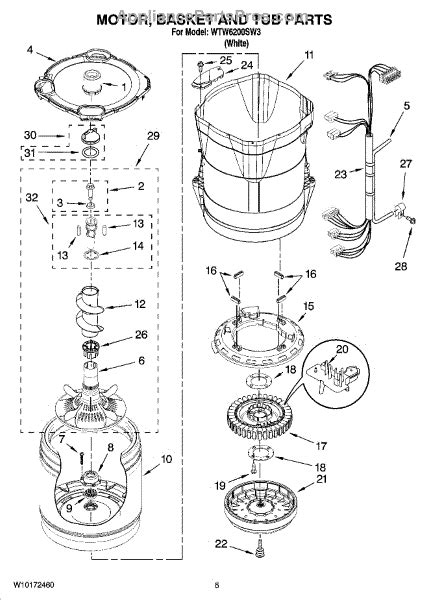 Maytag Bravos Washer Parts Diagram