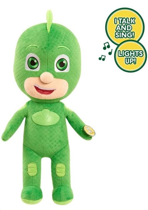 Pj mask GECKO HERO talking plush toy original, Hobbies & Toys, Toys ...