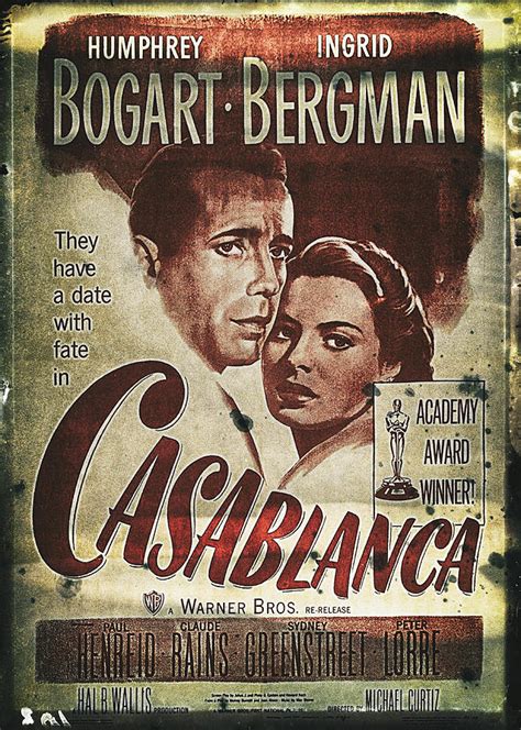 Casablanca 1942 movie poster Photograph by Benjamin Dupont - Fine Art America