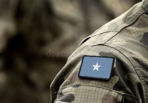 Flag of Somalia on Military Uniform. Army, Troops, Soldiers Stock Photo ...