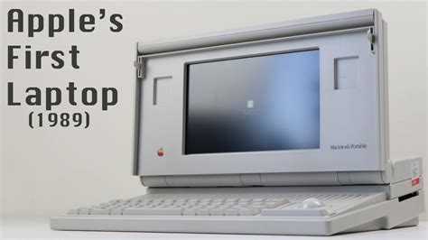 The $21,000 Apple Laptop from 1989 - First Apple Laptop - Macintosh Portable - YouTube