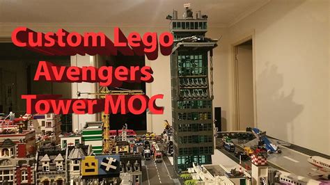 Custom Lego Avengers Tower MOC Completed - YouTube