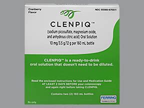 Rx Item-Clenpiq 10MG3.5/12 2X160 ML sol by Ferring Pharma US